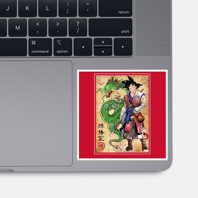 Ronin Saiyan-none glossy sticker-DrMonekers