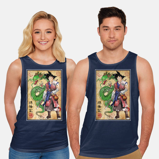 Ronin Saiyan-unisex basic tank-DrMonekers