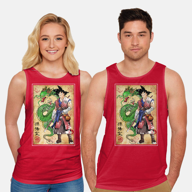 Ronin Saiyan-unisex basic tank-DrMonekers