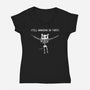 Still Hanging In There-womens v-neck tee-Paul Simic