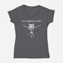 Still Hanging In There-womens v-neck tee-Paul Simic