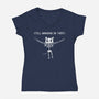 Still Hanging In There-womens v-neck tee-Paul Simic
