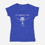 Still Hanging In There-womens v-neck tee-Paul Simic