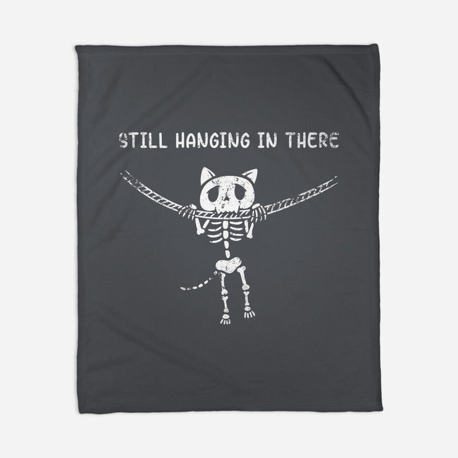 Still Hanging In There-none fleece blanket-Paul Simic