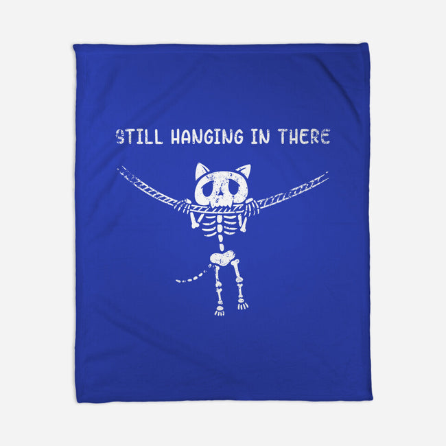 Still Hanging In There-none fleece blanket-Paul Simic