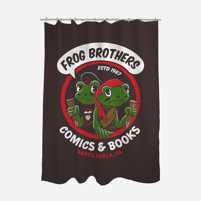 Frog Brothers Comics-none polyester shower curtain-Nemons