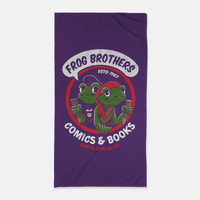 Frog Brothers Comics-none beach towel-Nemons