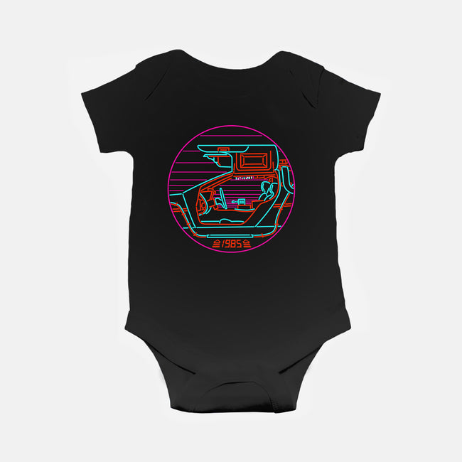80's Future-baby basic onesie-rocketman_art