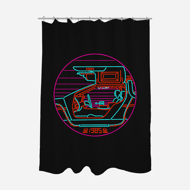 80's Future-none polyester shower curtain-rocketman_art