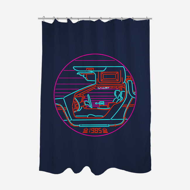 80's Future-none polyester shower curtain-rocketman_art