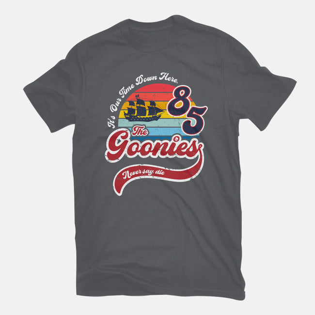 Goonies Never Say Die-mens basic tee-DrMonekers