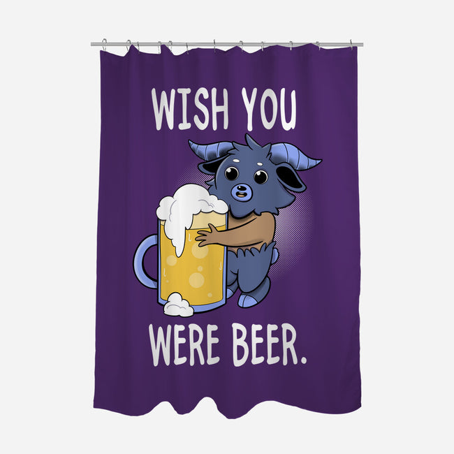 Wishing-none polyester shower curtain-FunkVampire
