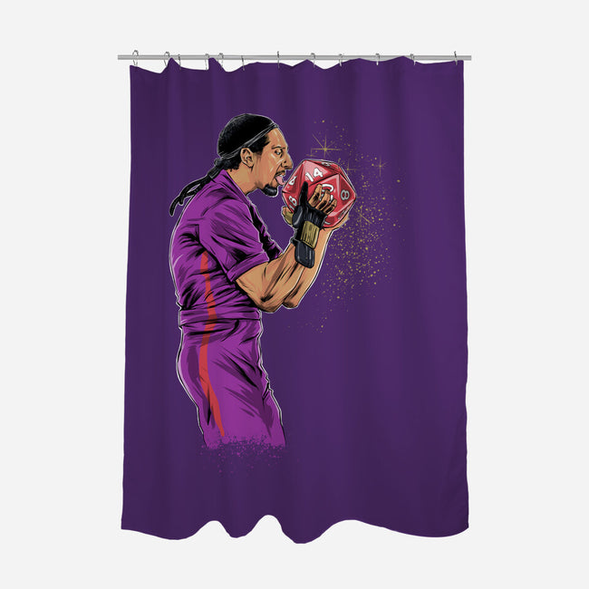 Jesus Strike-none polyester shower curtain-zascanauta
