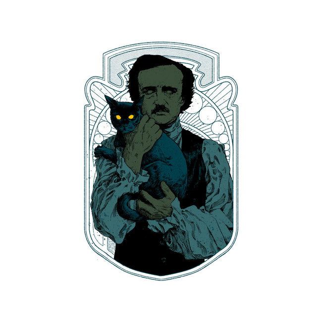 Poe And The Black Cat-mens basic tee-Hafaell