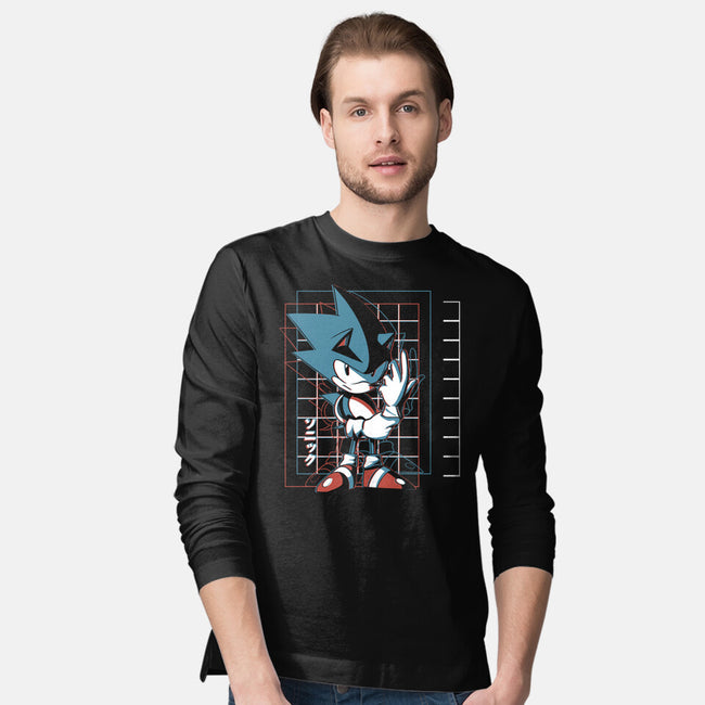 3D Hedgehog-mens long sleeved tee-Gazo1a