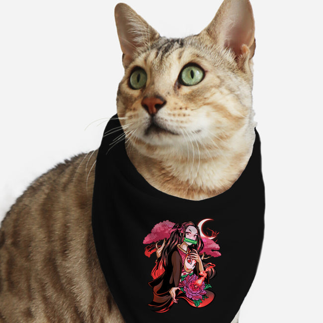 Cute Demon-cat bandana pet collar-heydale