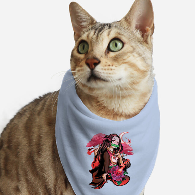 Cute Demon-cat bandana pet collar-heydale