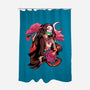 Cute Demon-none polyester shower curtain-heydale