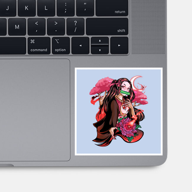 Cute Demon-none glossy sticker-heydale