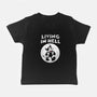 Living In Hell-baby basic tee-Paul Simic