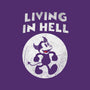 Living In Hell-none polyester shower curtain-Paul Simic