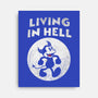 Living In Hell-none stretched canvas-Paul Simic