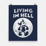 Living In Hell-none matte poster-Paul Simic