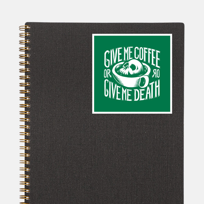 Give Me Coffee-none glossy sticker-Azafran