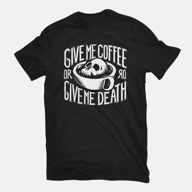 Give Me Coffee-youth basic tee-Azafran