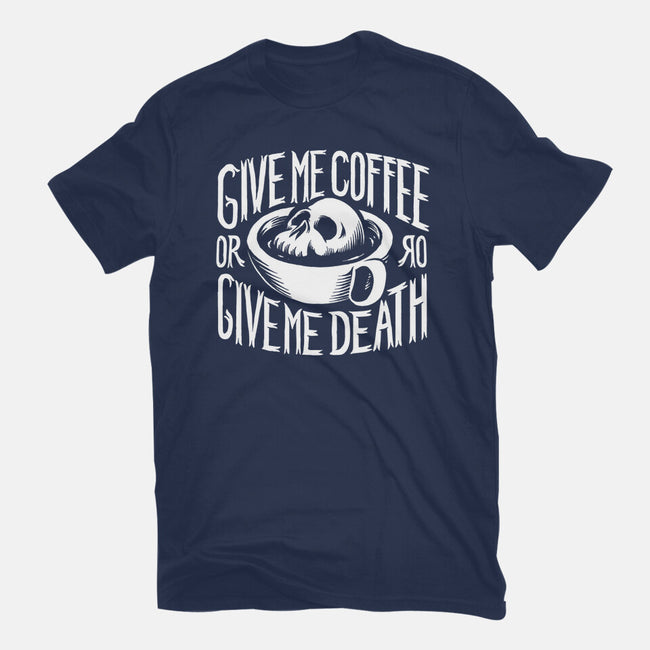 Give Me Coffee-womens fitted tee-Azafran