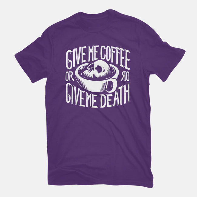 Give Me Coffee-womens fitted tee-Azafran