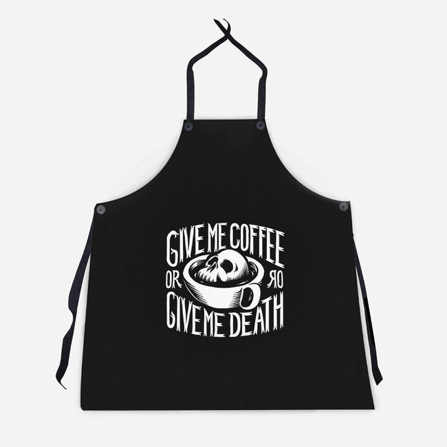 Give Me Coffee-unisex kitchen apron-Azafran