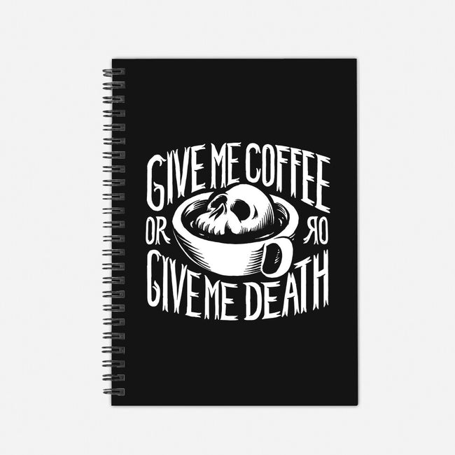Give Me Coffee-none dot grid notebook-Azafran