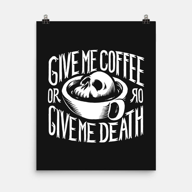 Give Me Coffee-none matte poster-Azafran