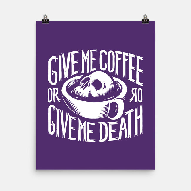 Give Me Coffee-none matte poster-Azafran