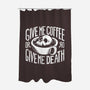 Give Me Coffee-none polyester shower curtain-Azafran