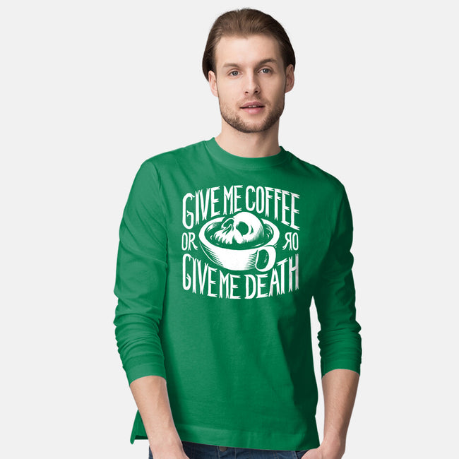 Give Me Coffee-mens long sleeved tee-Azafran