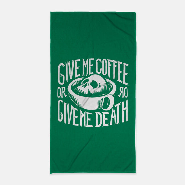 Give Me Coffee-none beach towel-Azafran