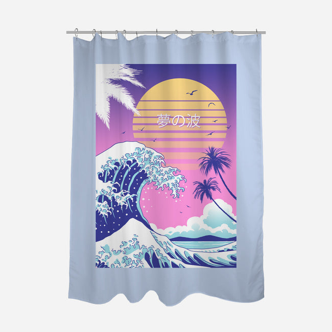 Dream Wave-none polyester shower curtain-vp021