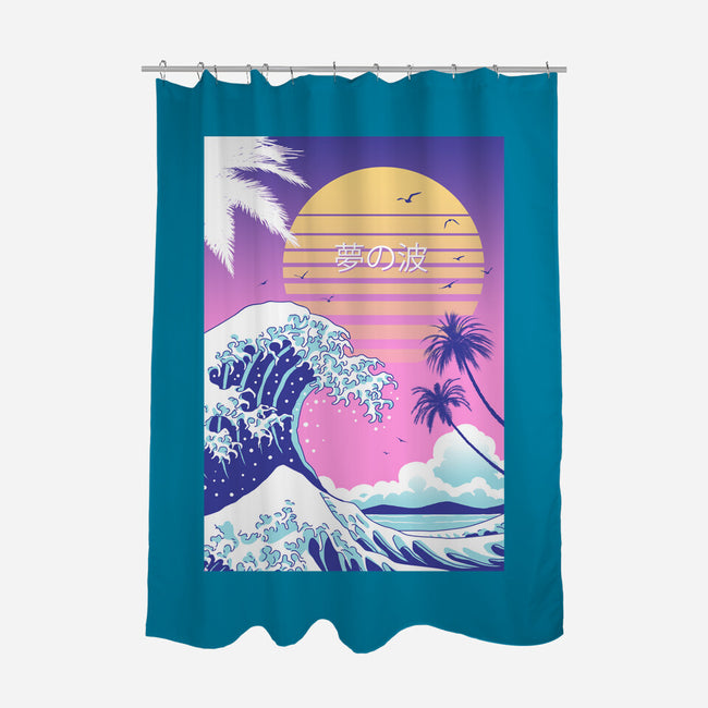 Dream Wave-none polyester shower curtain-vp021