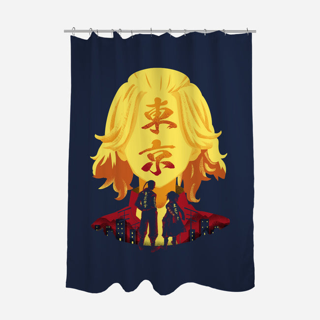 Tokyo Manji Gang-none polyester shower curtain-constantine2454
