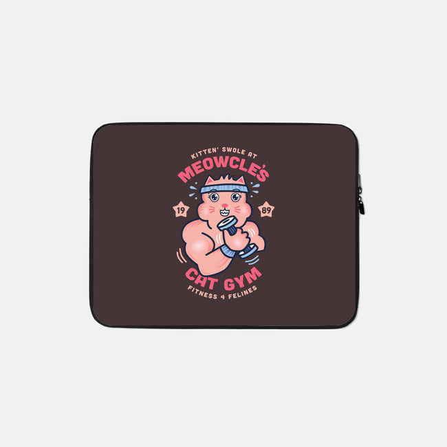 Meowcle's Cat Gym-none zippered laptop sleeve-hbdesign