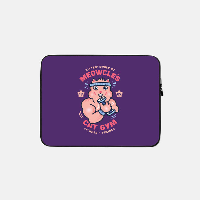 Meowcle's Cat Gym-none zippered laptop sleeve-hbdesign