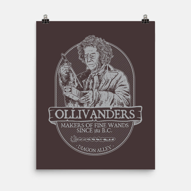 Ollivanders Fine Wands-none matte poster-Azafran
