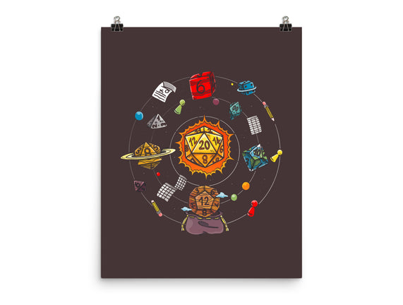 Set Dice Solar System