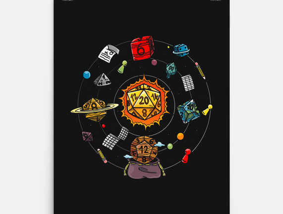 Set Dice Solar System