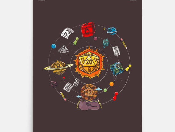 Set Dice Solar System