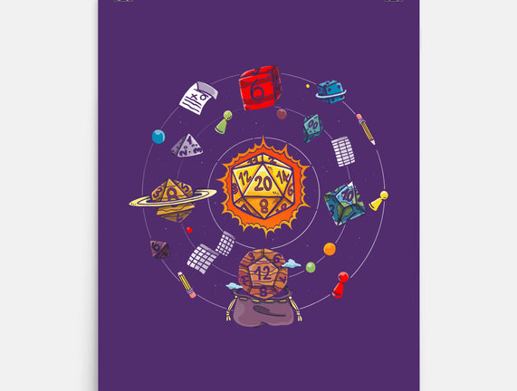 Set Dice Solar System