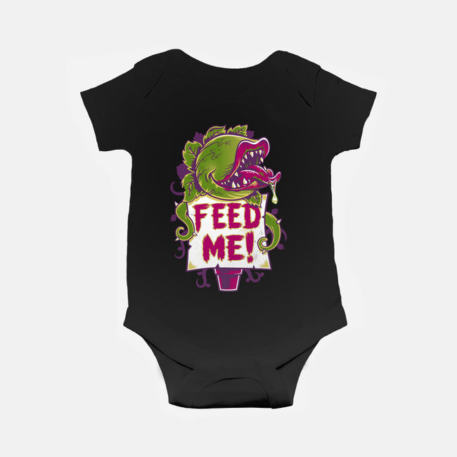 Feed Me Seymour!-baby basic onesie-Nemons
