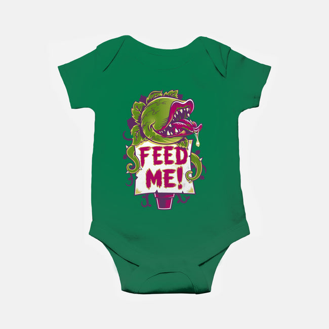 Feed Me Seymour!-baby basic onesie-Nemons